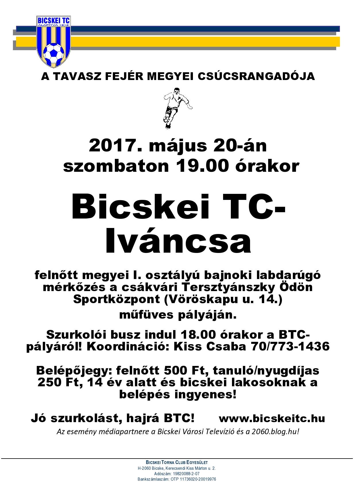 Bicske - Iváncsa rangadót rendeznek a Megyei I. osztály 27. fordulójában - fotó: 2060.blog.hu